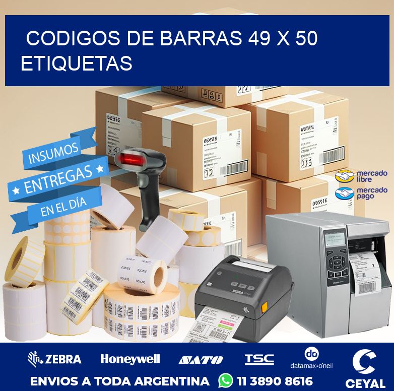 codigos de barras 49 x 50 etiquetas