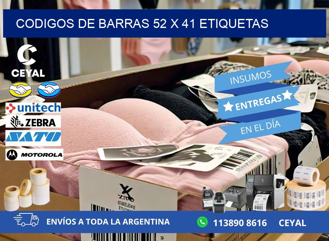 codigos de barras 52 x 41 etiquetas