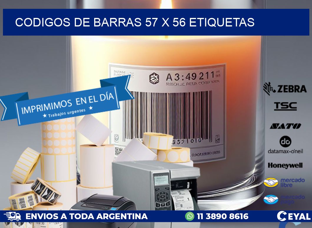 codigos de barras 57 x 56 etiquetas