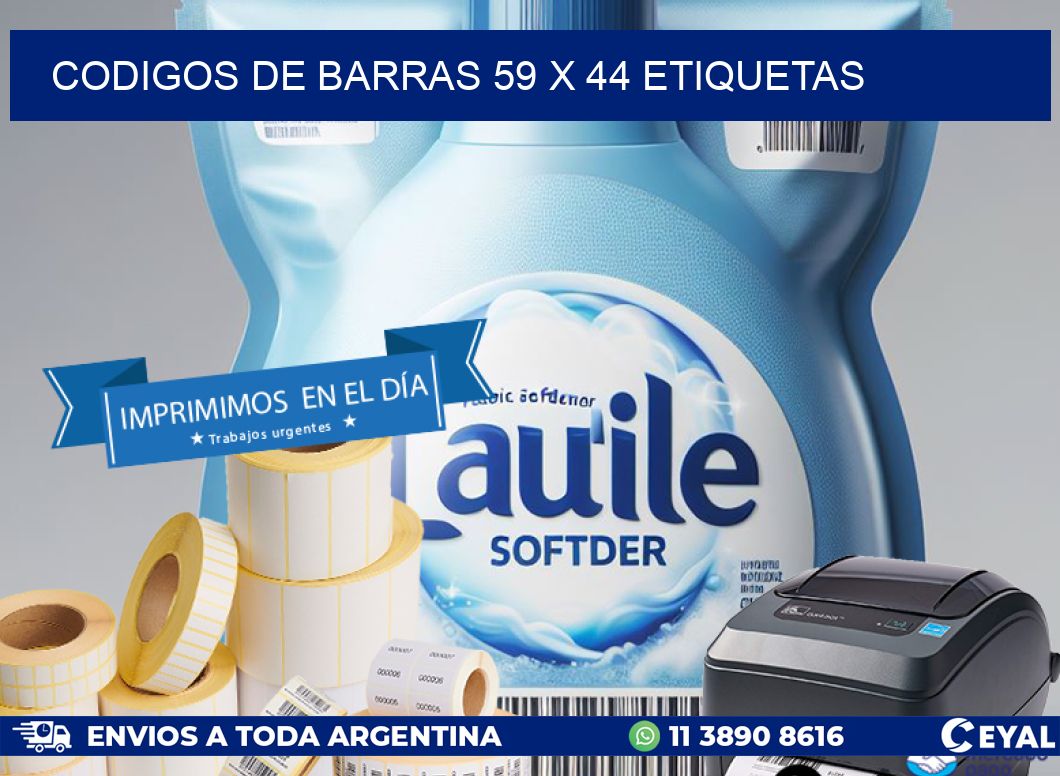 codigos de barras 59 x 44 etiquetas