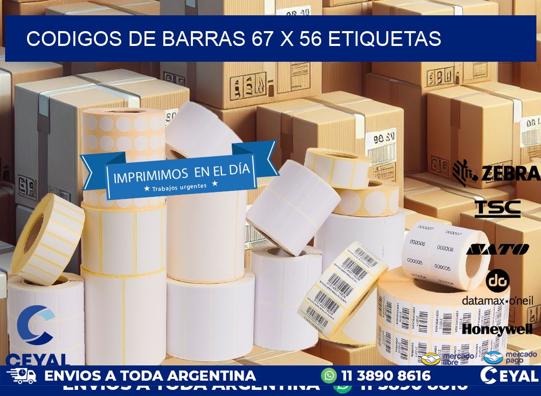 codigos de barras 67 x 56 etiquetas