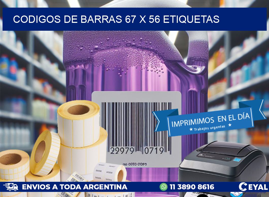 codigos de barras 67 x 56 etiquetas