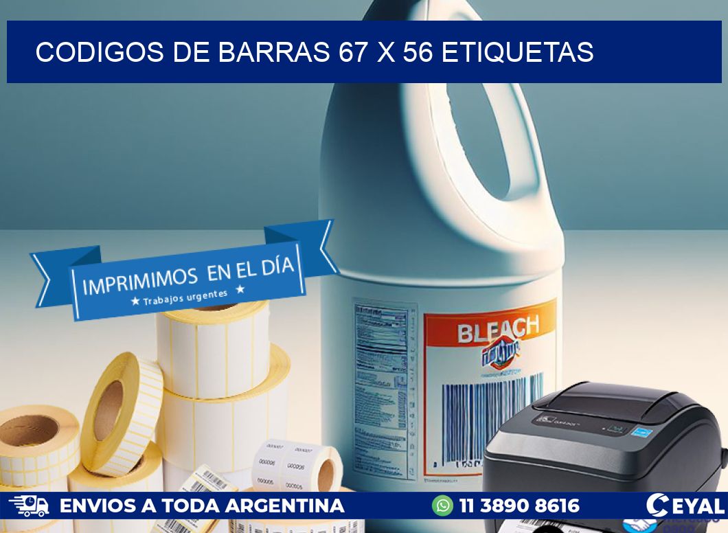 codigos de barras 67 x 56 etiquetas