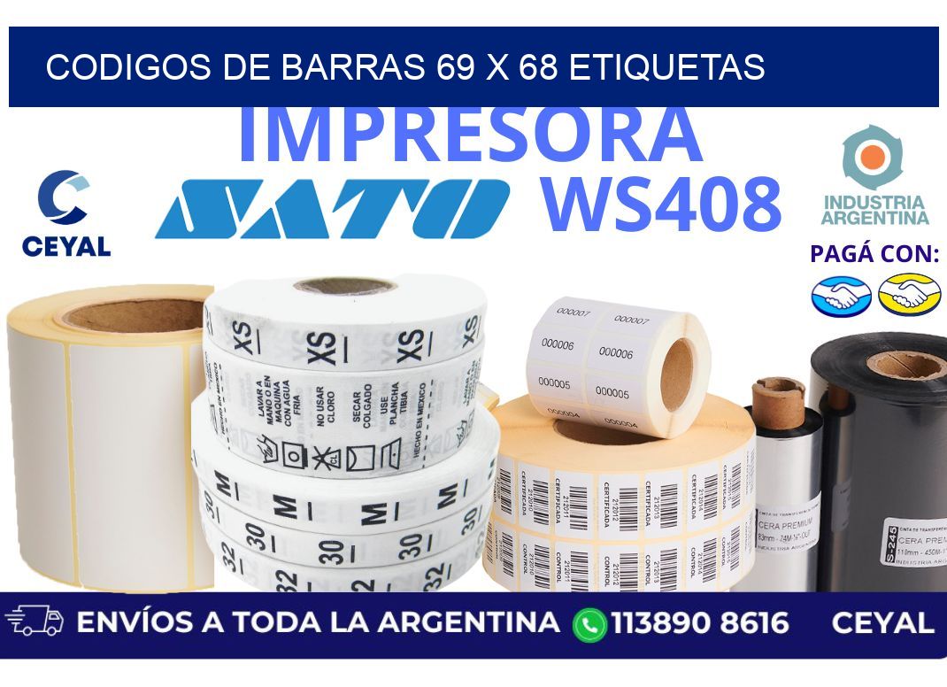 codigos de barras 69 x 68 etiquetas