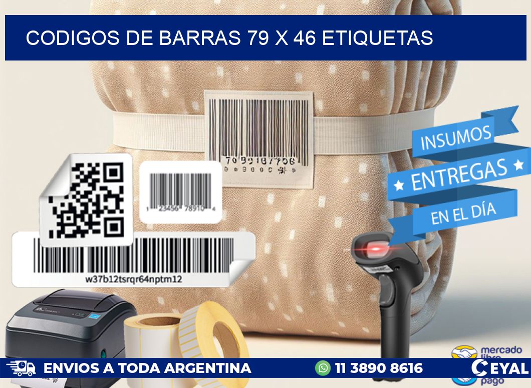 codigos de barras 79 x 46 etiquetas