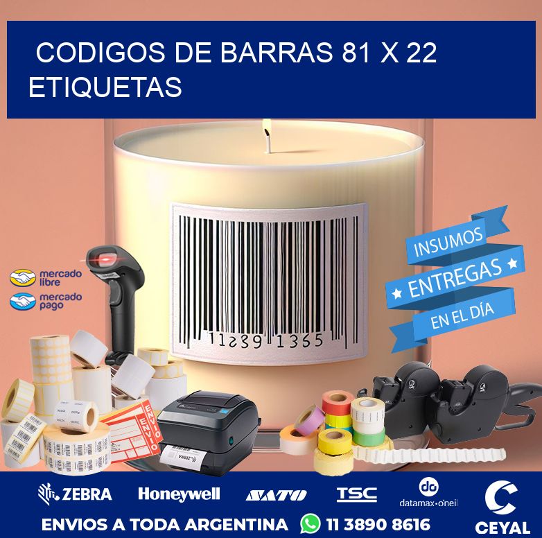 codigos de barras 81 x 22 etiquetas