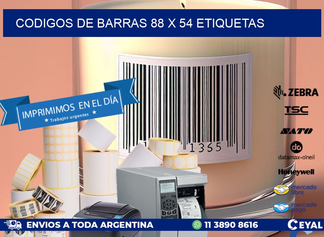 codigos de barras 88 x 54 etiquetas