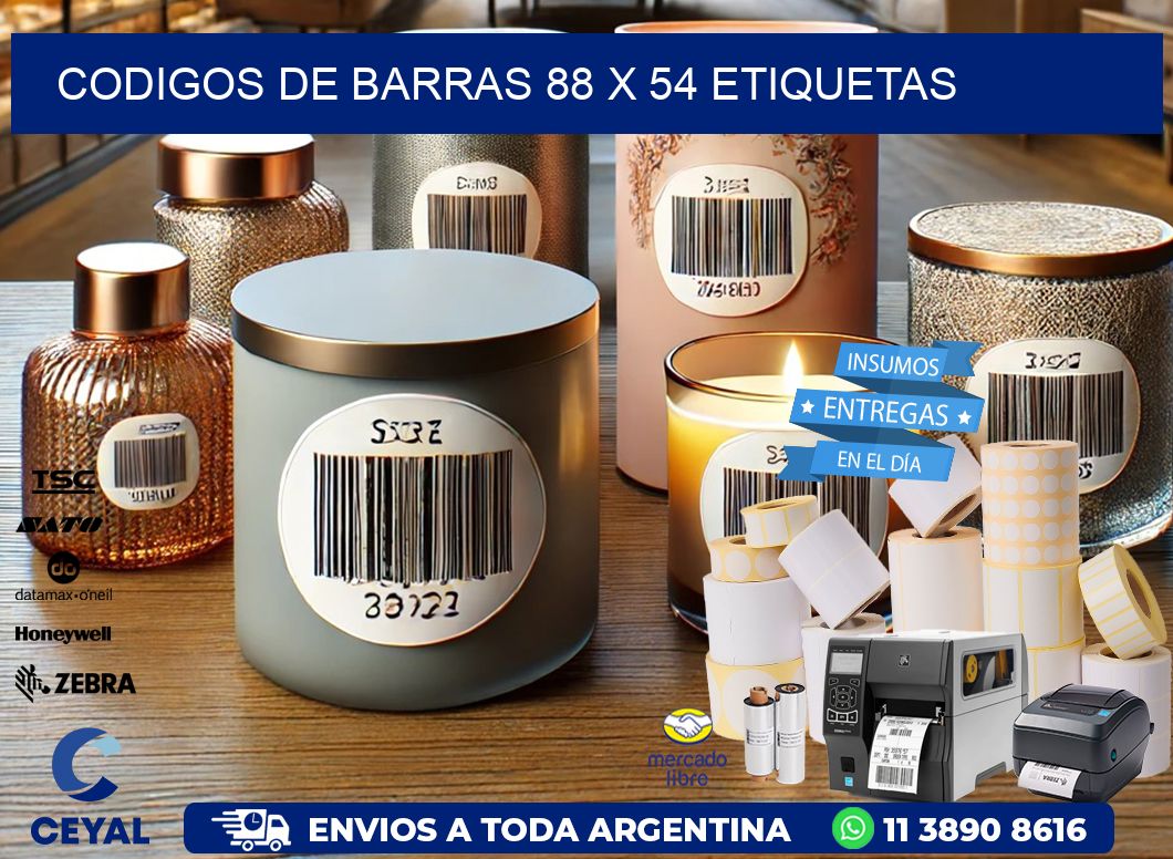 codigos de barras 88 x 54 etiquetas