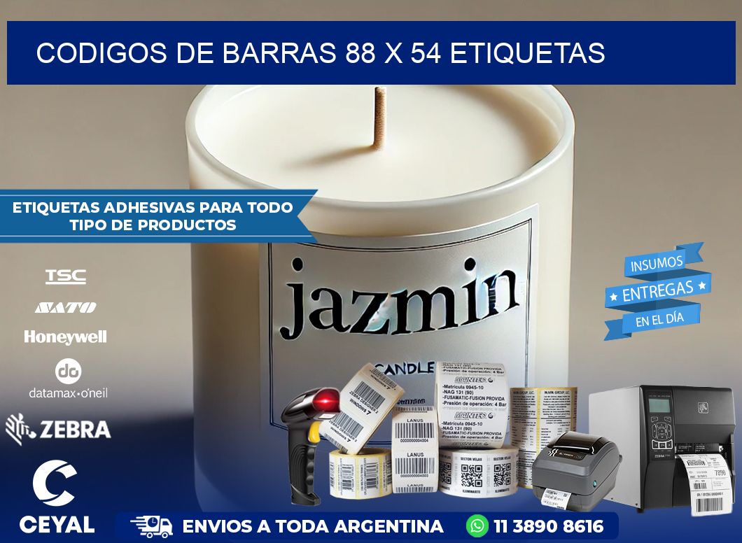 codigos de barras 88 x 54 etiquetas