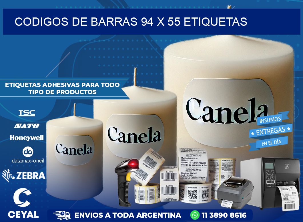 codigos de barras 94 x 55 etiquetas