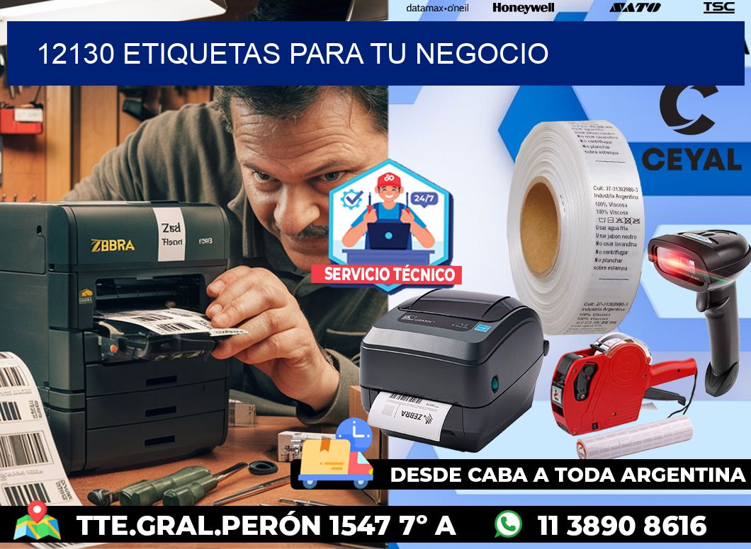 12130 etiquetas para tu negocio