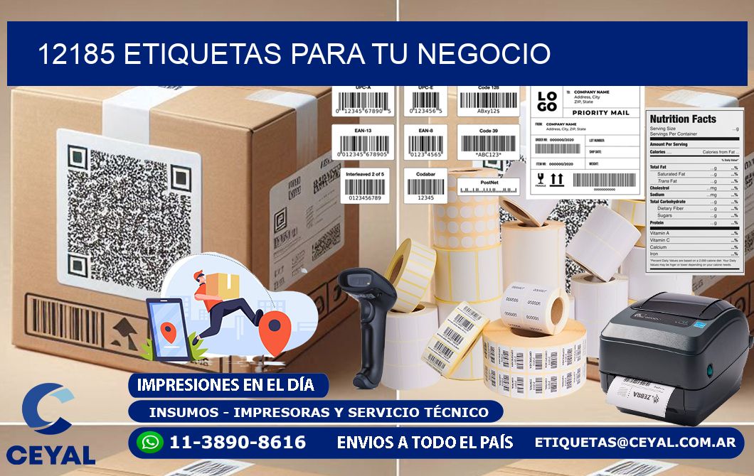 12185 etiquetas para tu negocio