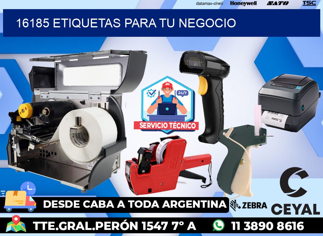 16185 etiquetas para tu negocio
