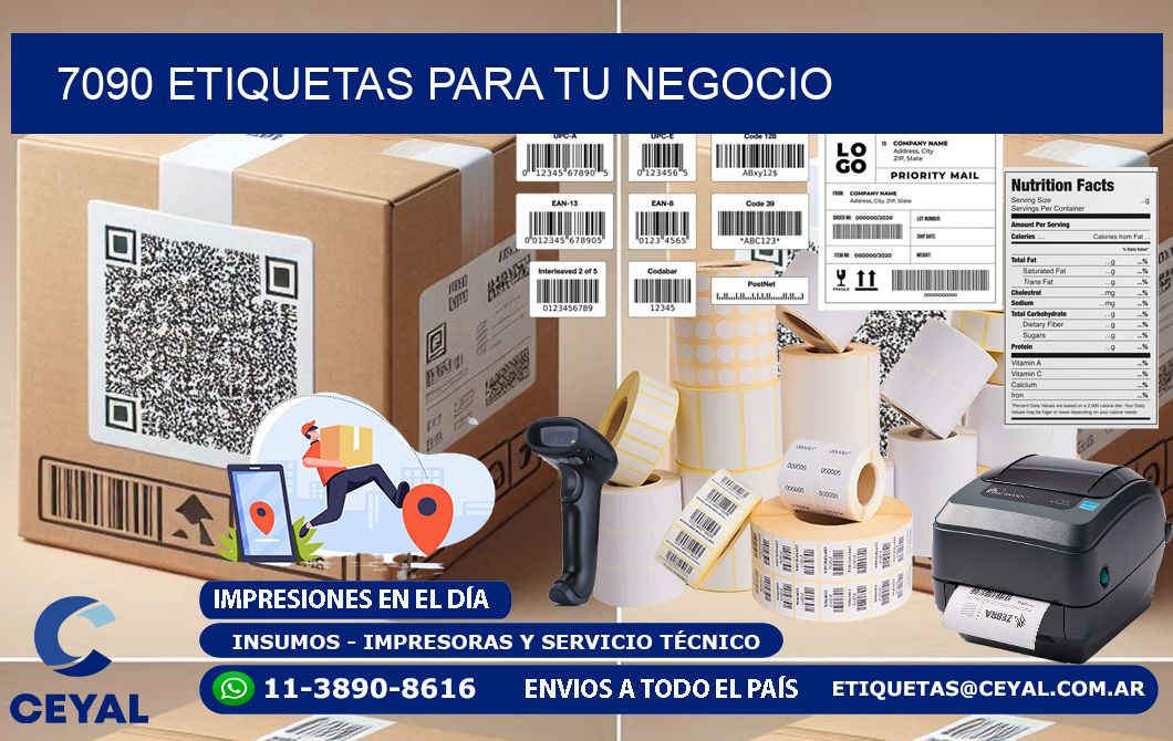 7090 etiquetas para tu negocio
