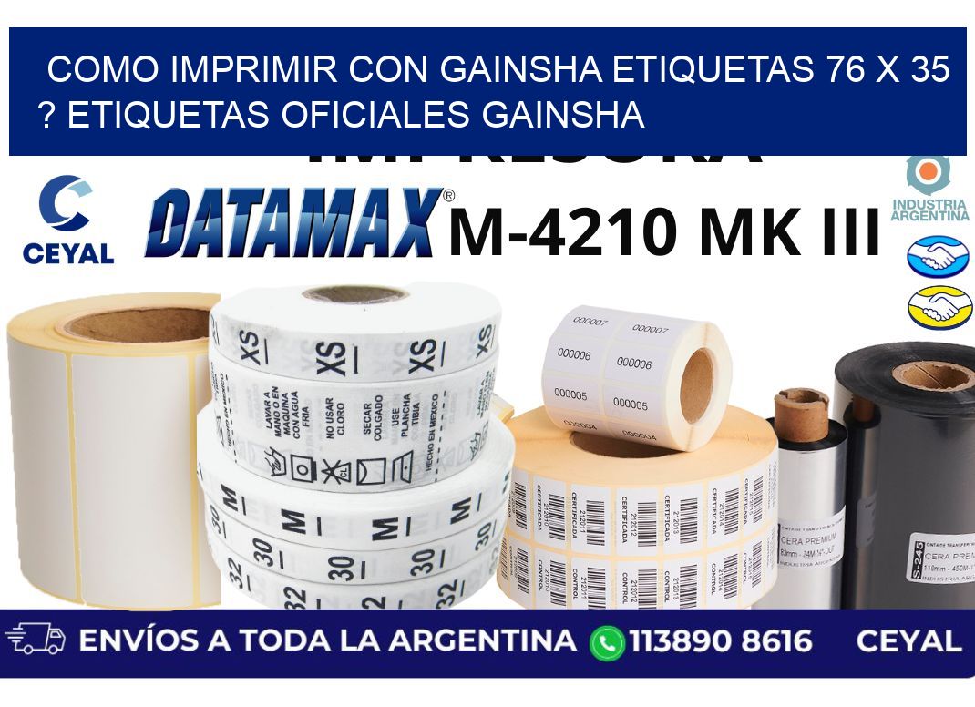 como imprimir con gainsha etiquetas 76 x 35 ? etiquetas oficiales gainsha