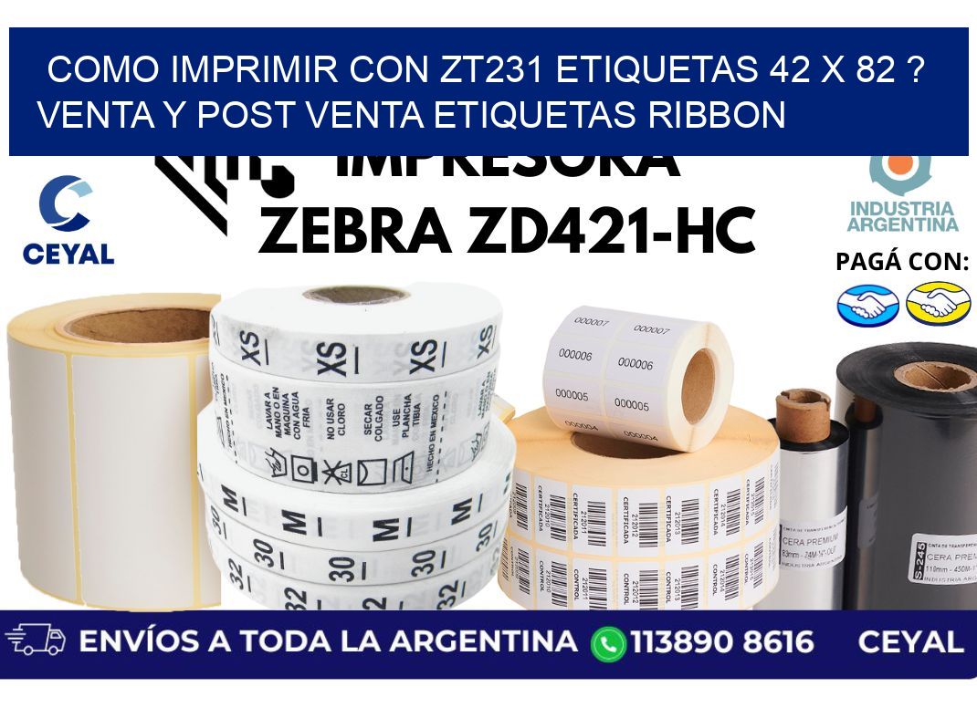como imprimir con zt231 etiquetas 42 x 82 ? Venta y post venta etiquetas ribbon