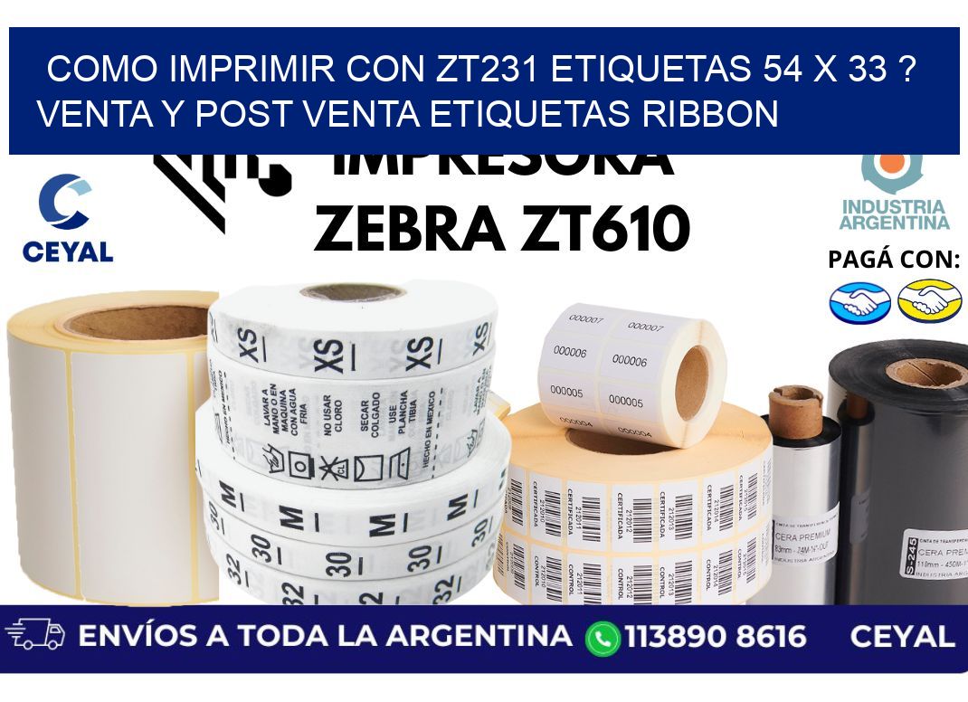 como imprimir con zt231 etiquetas 54 x 33 ? Venta y post venta etiquetas ribbon