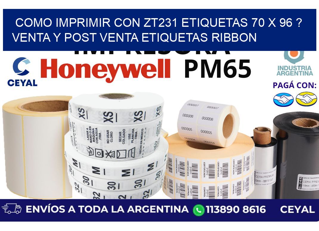 como imprimir con zt231 etiquetas 70 x 96 ? Venta y post venta etiquetas ribbon
