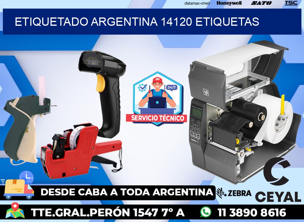 etiquetado argentina 14120 etiquetas