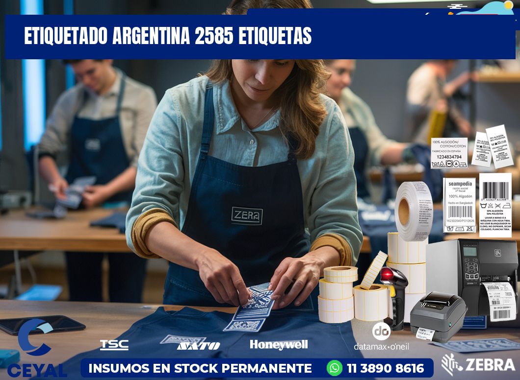 etiquetado argentina 2585 etiquetas