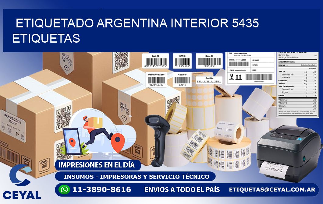 etiquetado argentina interior 5435 etiquetas