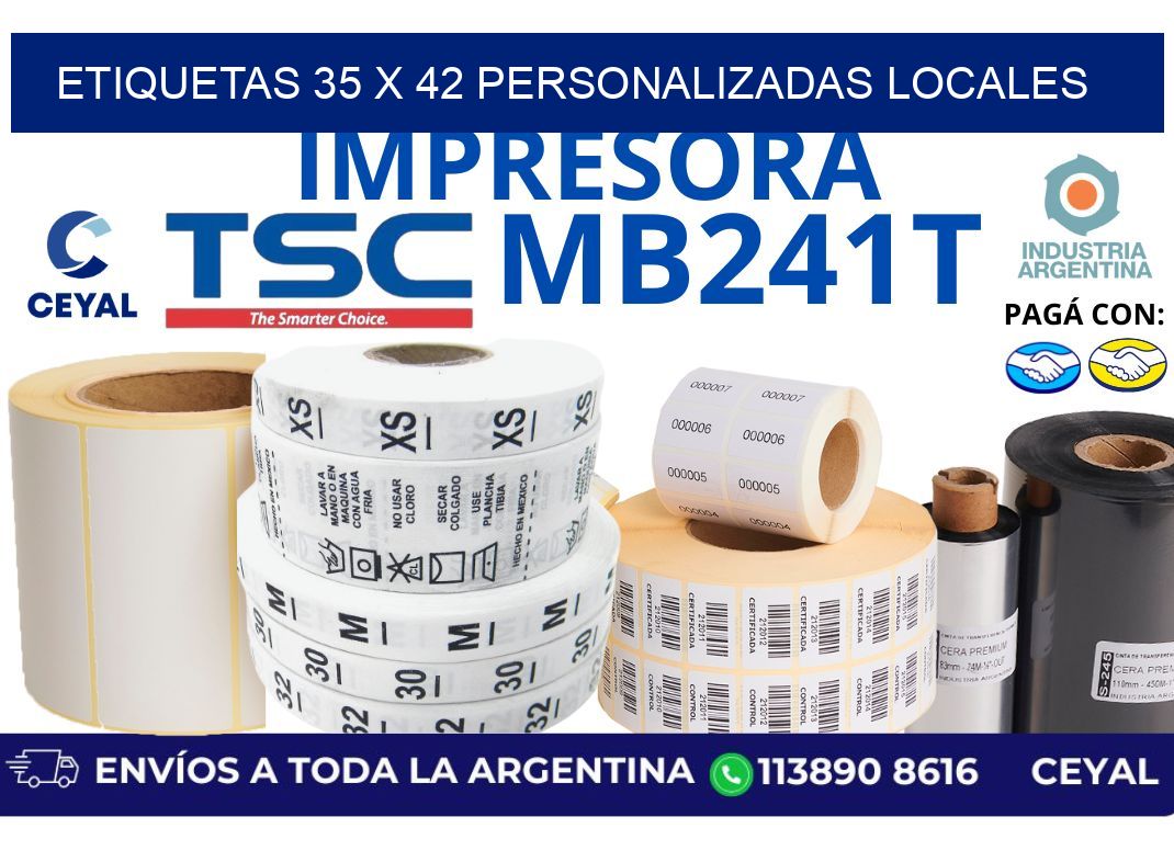 etiquetas 35 x 42 personalizadas locales