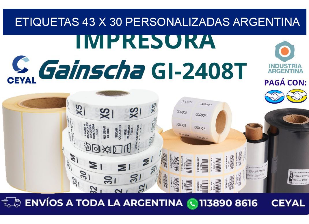 etiquetas 43 x 30 personalizadas argentina