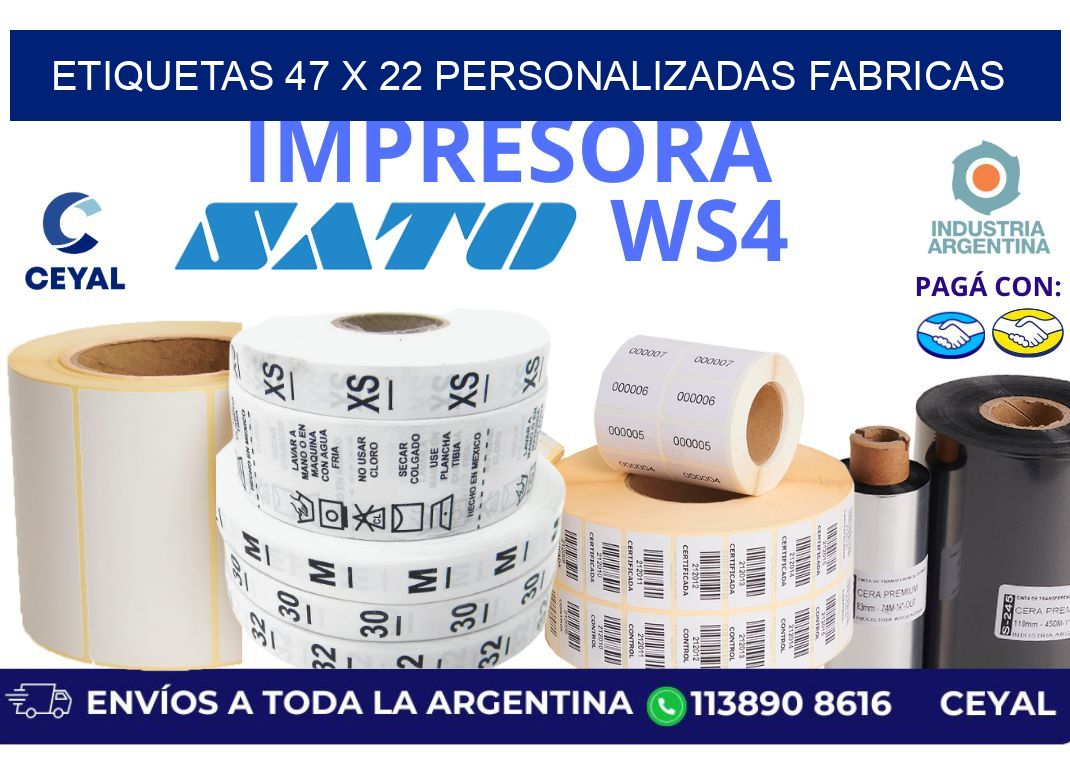 etiquetas 47 x 22 personalizadas fabricas