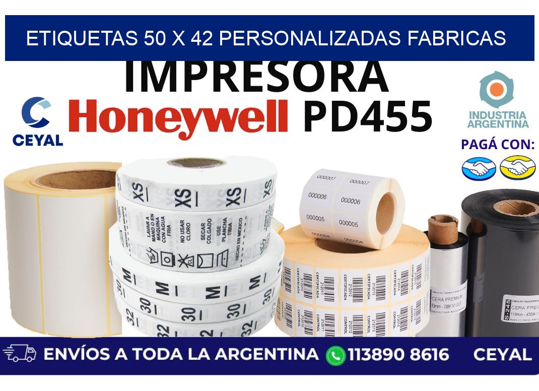 etiquetas 50 x 42 personalizadas fabricas