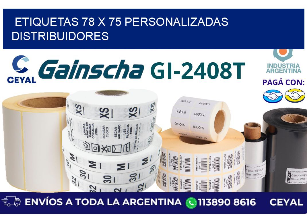 etiquetas 78 x 75 personalizadas distribuidores