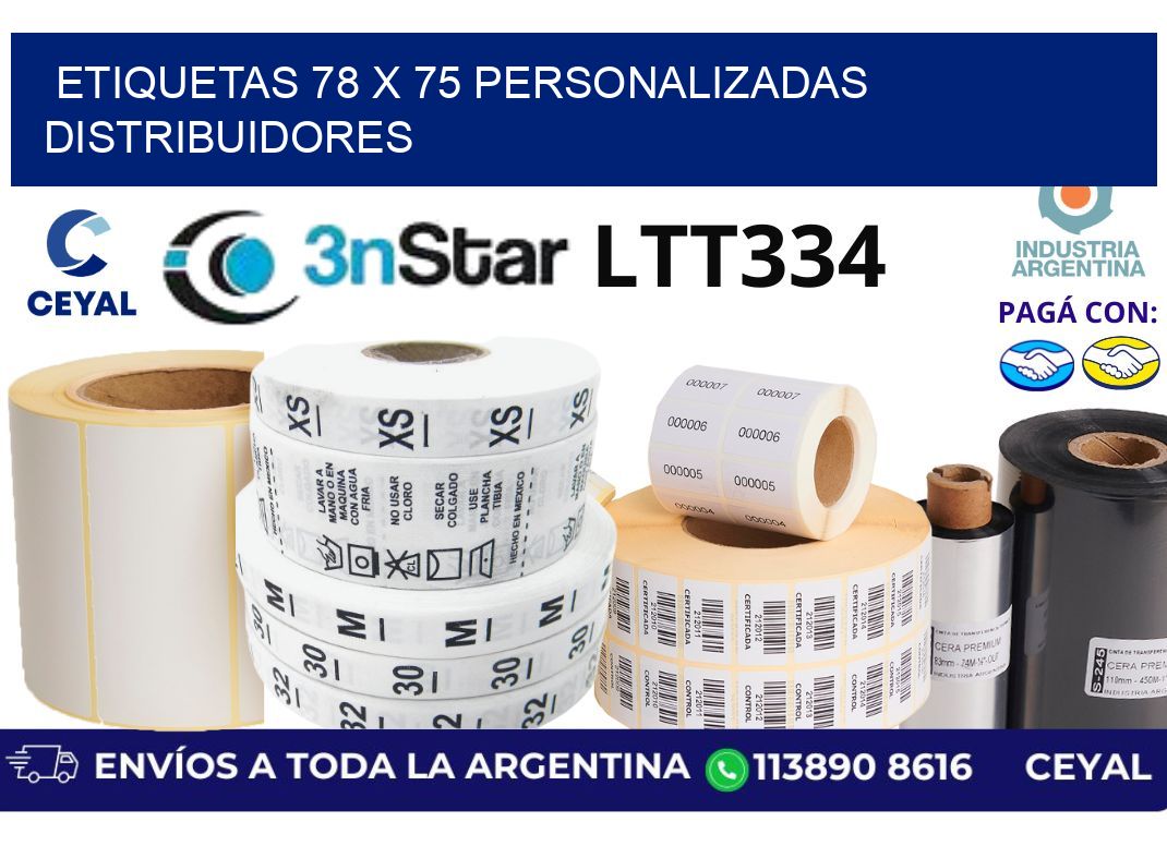 etiquetas 78 x 75 personalizadas distribuidores