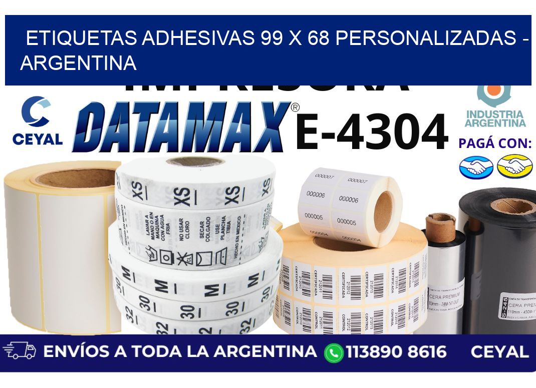 etiquetas adhesivas 99 x 68 personalizadas – Argentina