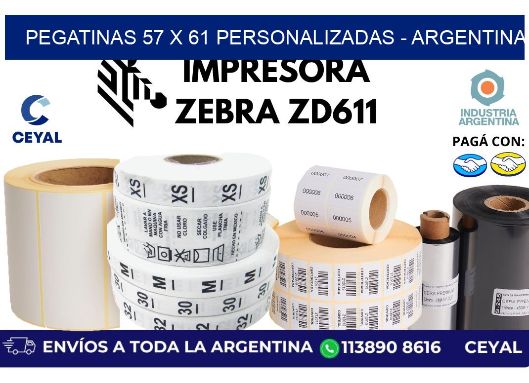 pegatinas 57 x 61 personalizadas - Argentina
