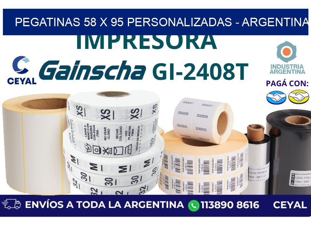pegatinas 58 x 95 personalizadas – Argentina