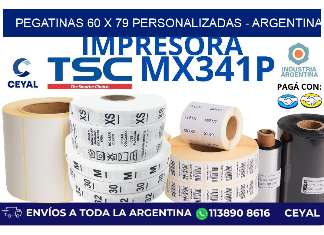 pegatinas 60 x 79 personalizadas - Argentina