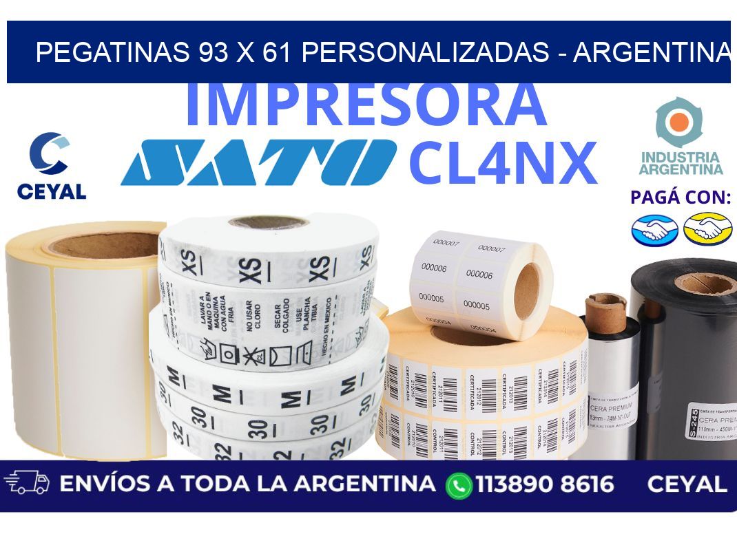 pegatinas 93 x 61 personalizadas - Argentina