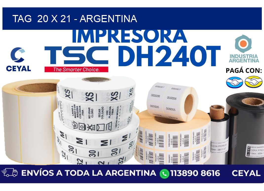 tag  20 x 21 – Argentina
