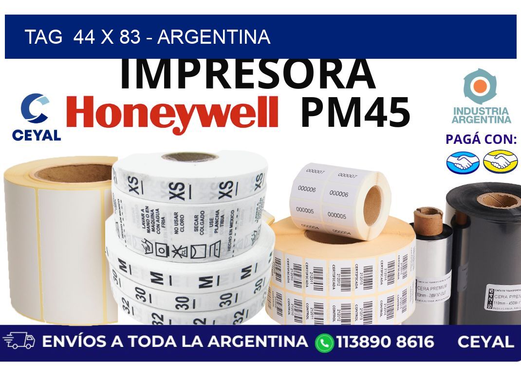 tag  44 x 83 – Argentina