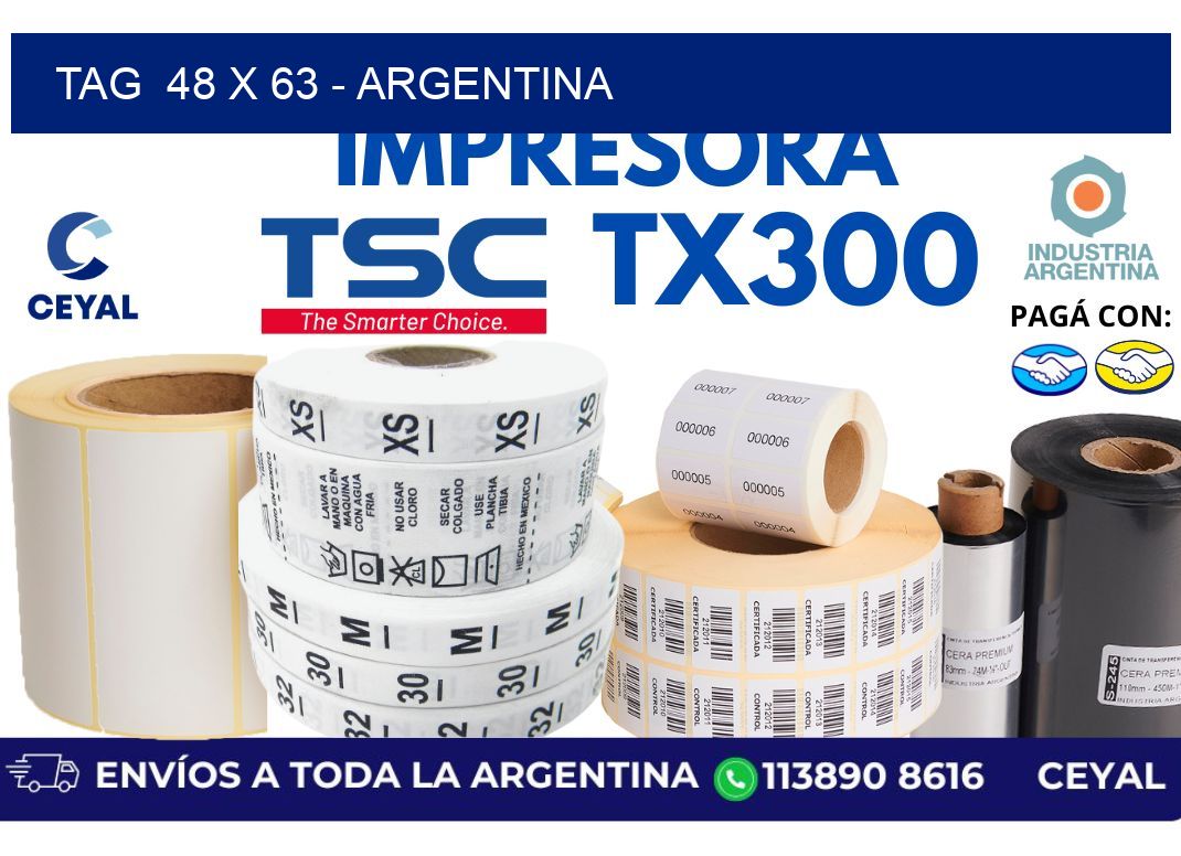 tag  48 x 63 – Argentina