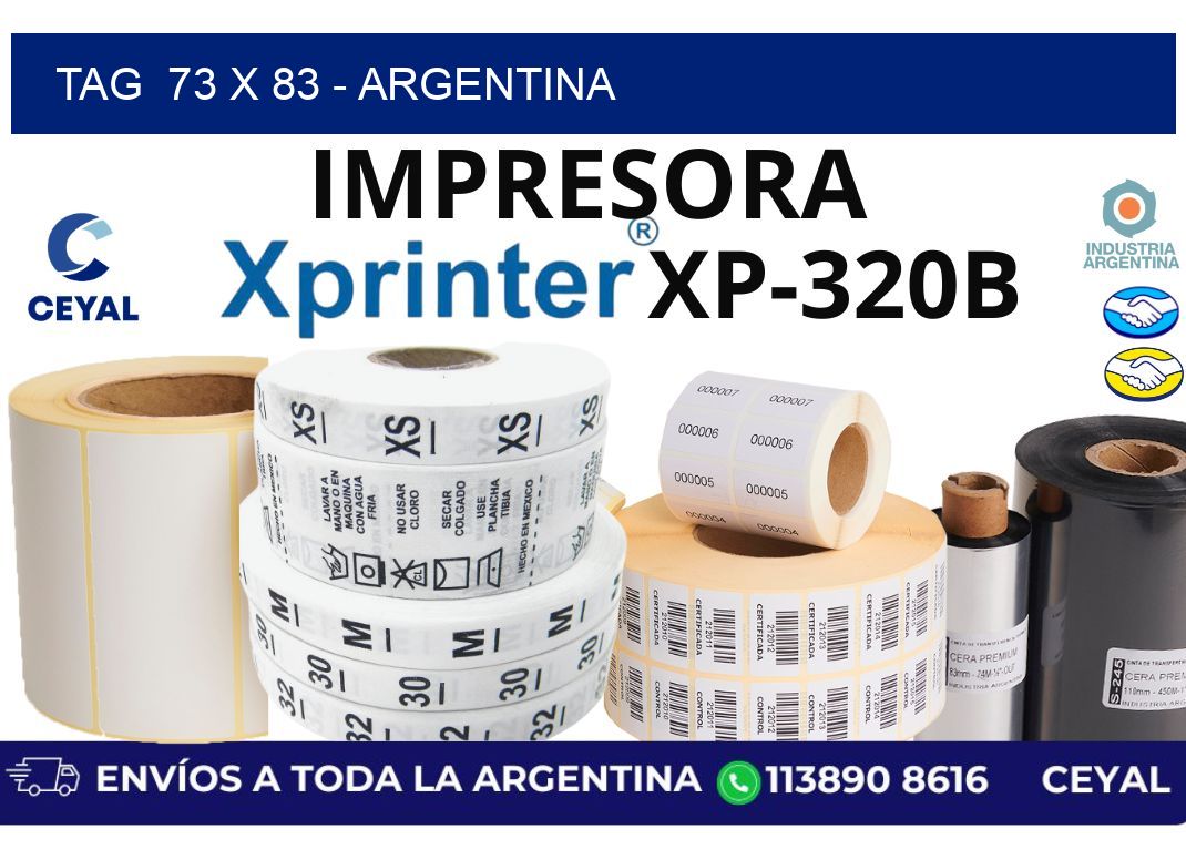 tag  73 x 83 – Argentina