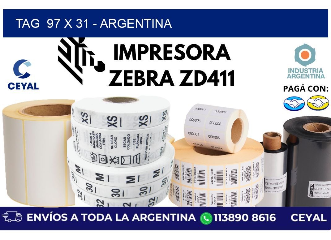 tag  97 x 31 – Argentina