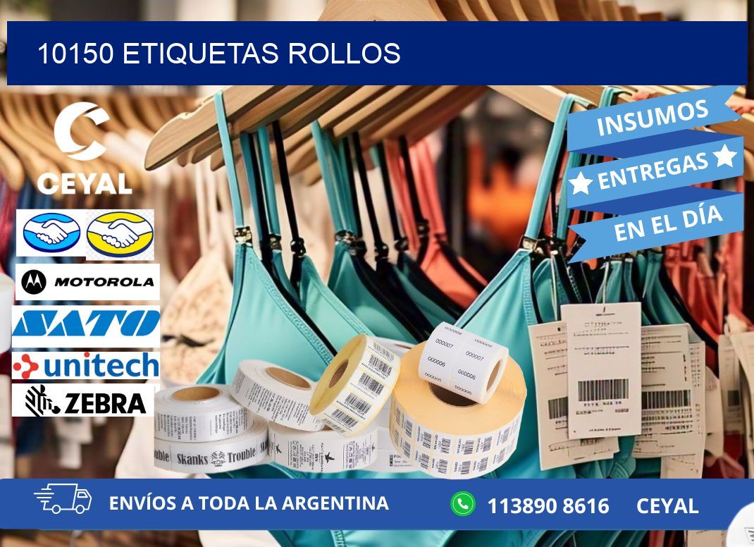 10150 etiquetas rollos