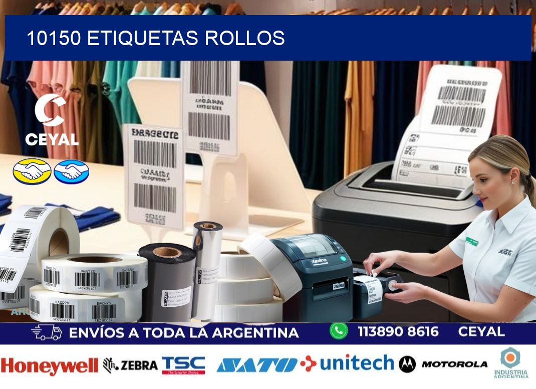 10150 etiquetas rollos