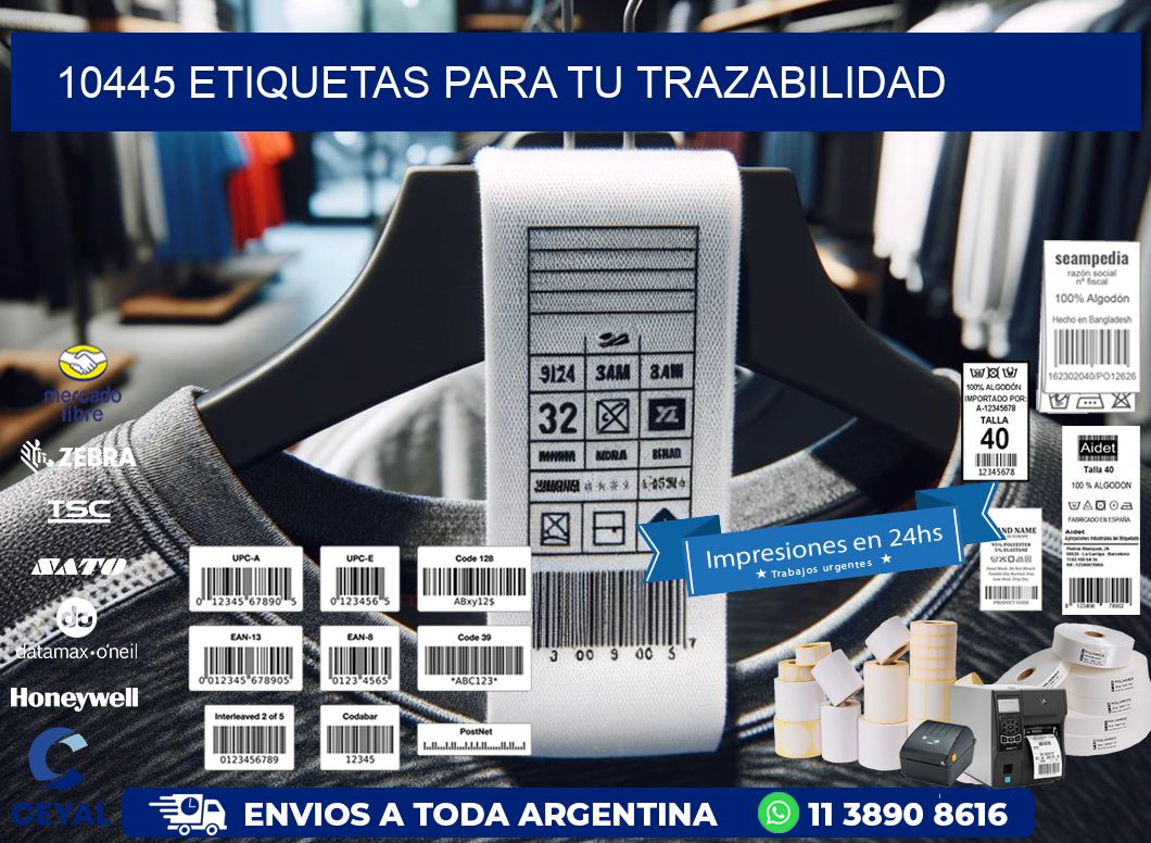 10445 etiquetas para tu trazabilidad