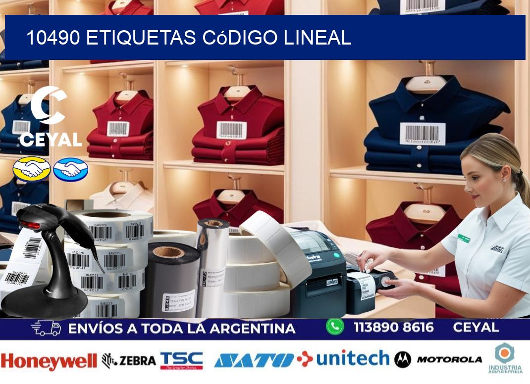 10490 Etiquetas código lineal