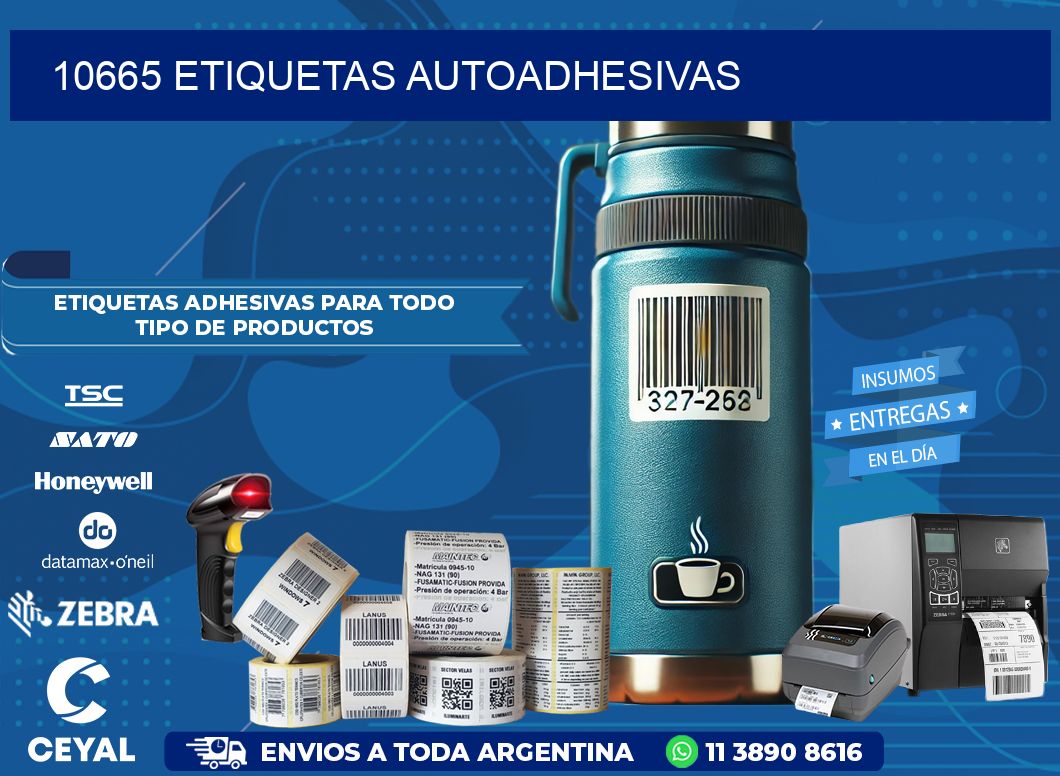 10665 etiquetas autoadhesivas