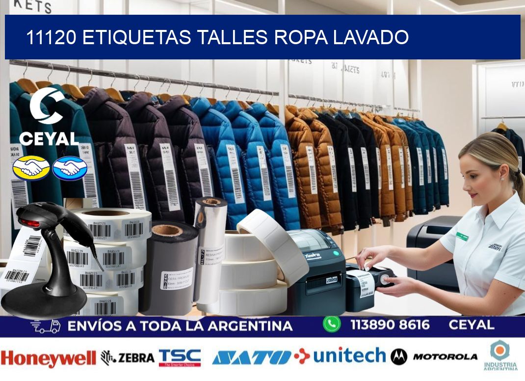11120 ETIQUETAS TALLES ROPA LAVADO
