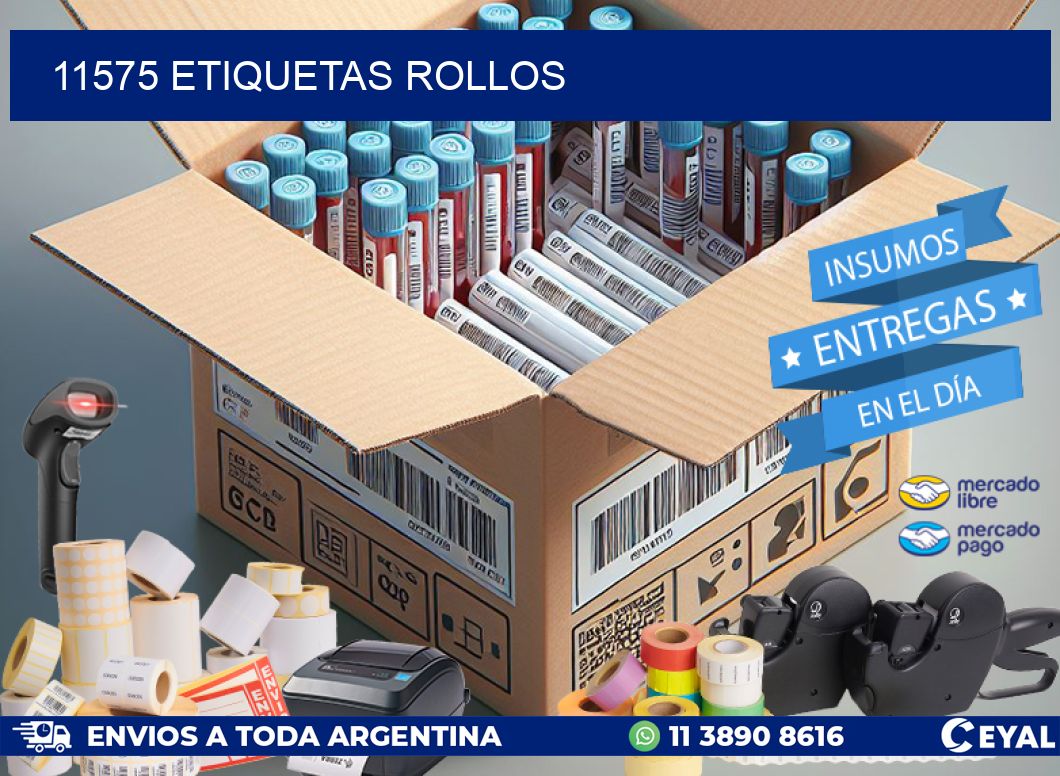 11575 etiquetas rollos