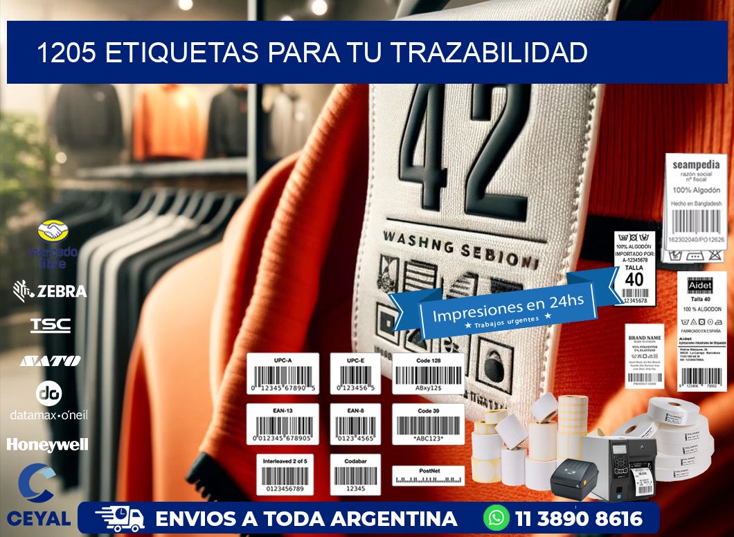 1205 etiquetas para tu trazabilidad