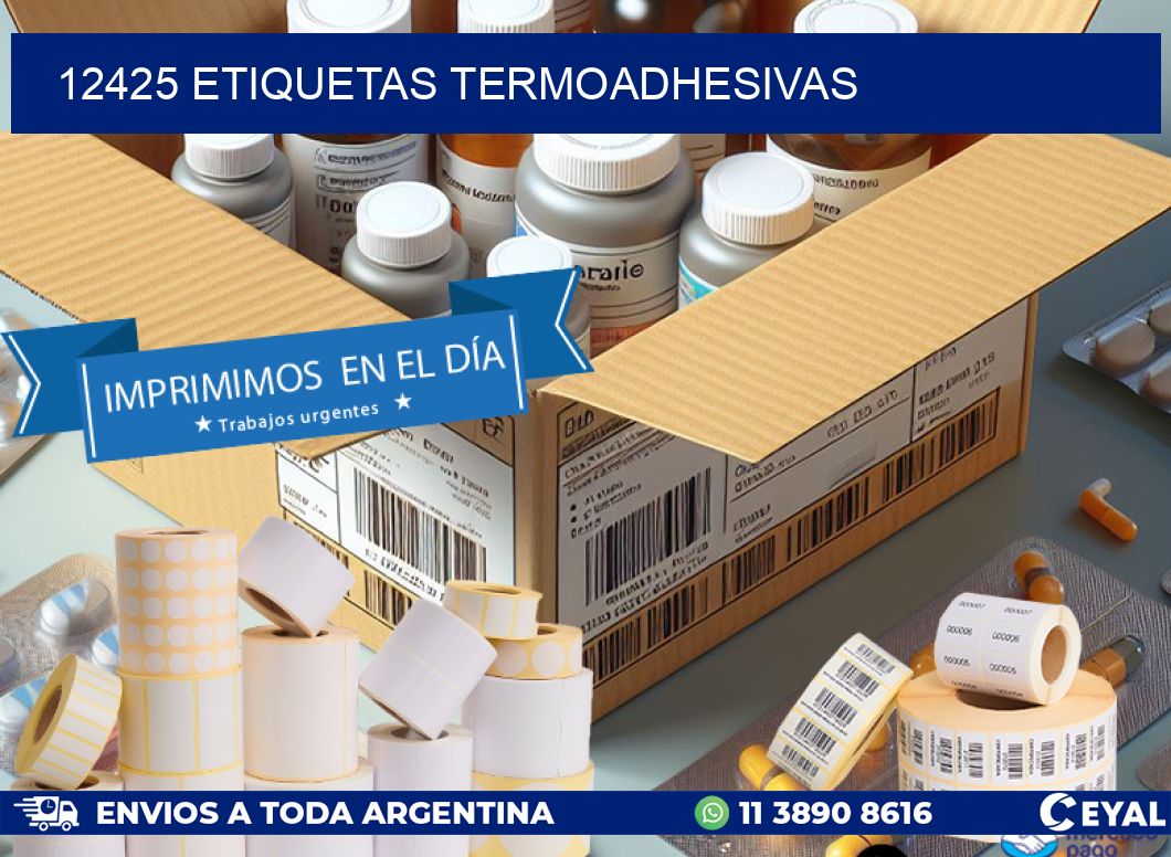 12425 etiquetas termoadhesivas